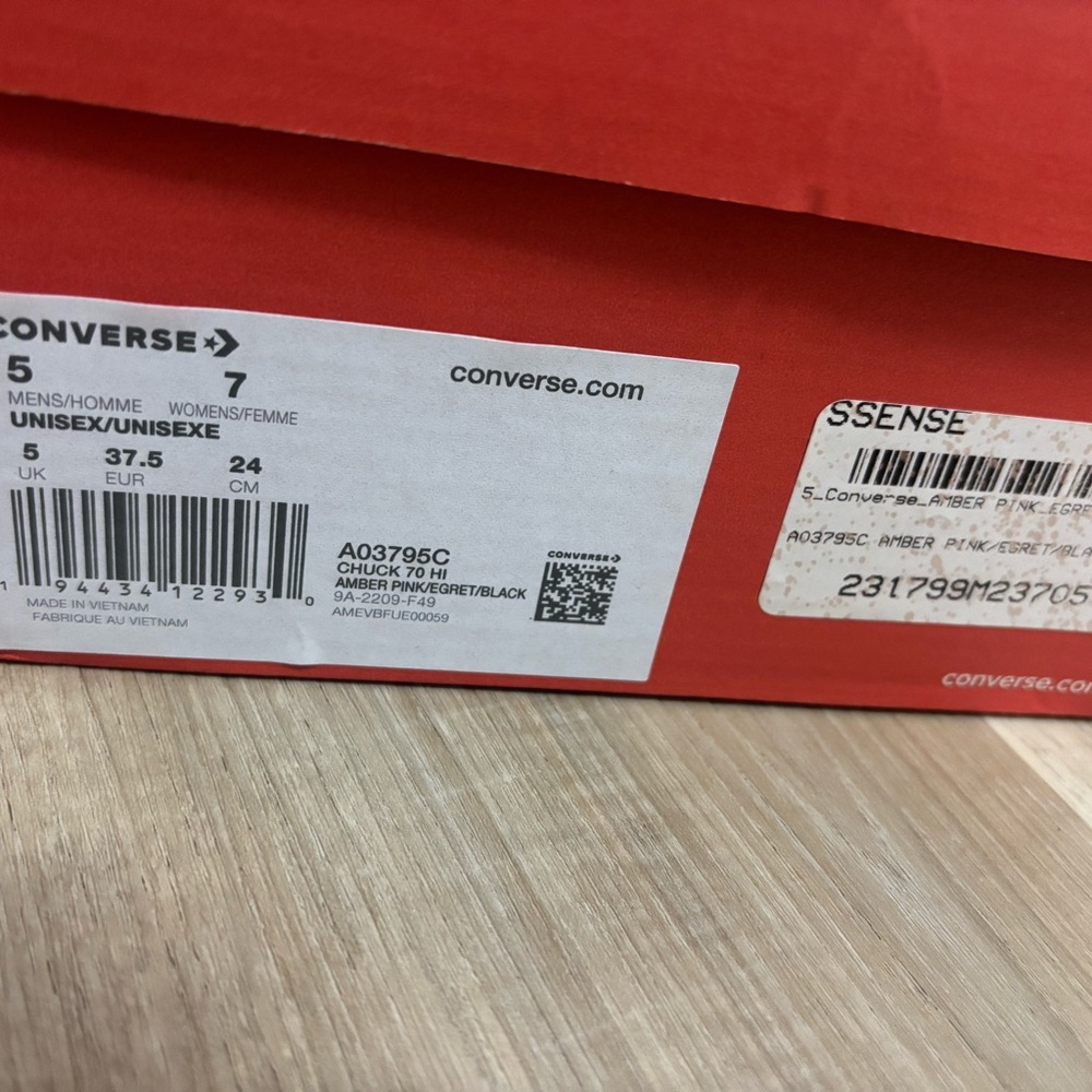 Converse Classic High Tops Sneakers in Amber Pink - Picture 9 of 9
